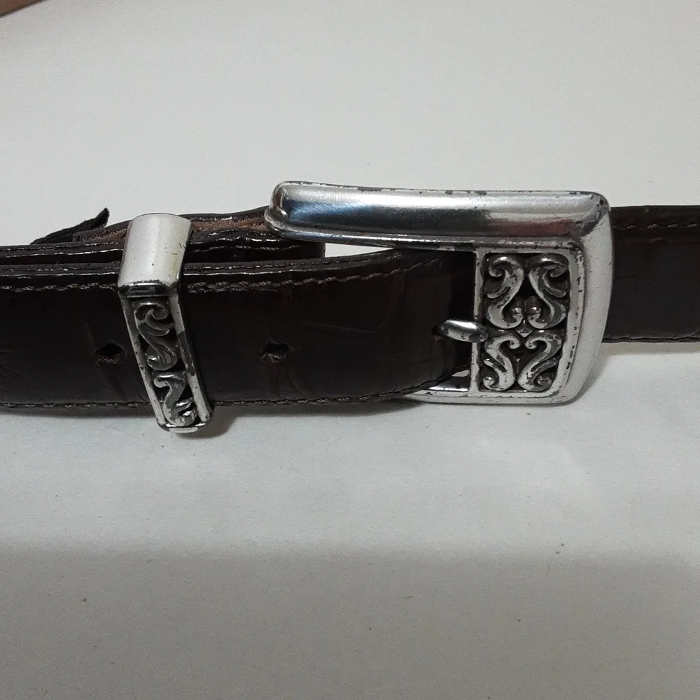 Brighton Women's‎ Leather Textures Detail Belt